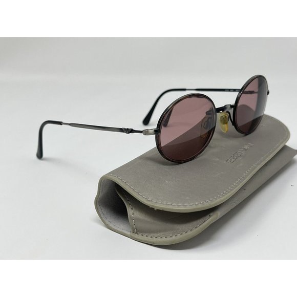 Vintage Emporio Armani 012 844 Antique Silver Tortoise...